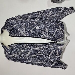 Vintage Fila Golf Jacket Shirt Jacket Blue And White
